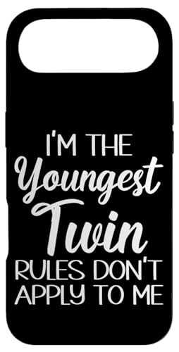 Hülle für iPhone Air Youngest Twin Shirt Geburtstag Geschwister Lustige Zwillinge Matching