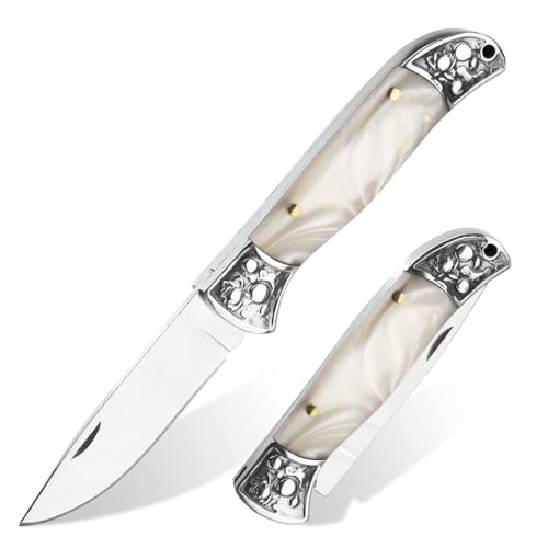 LGASISN Folding Pocket Knife Stainless Steel Blade Small EDC Knife Tactical Pocket Knife for Women & Men 17cm Overall Length Compact Small Pocket Knife Everyday Carry EDC Pocket Knife for Daily Use Camping Hiking
