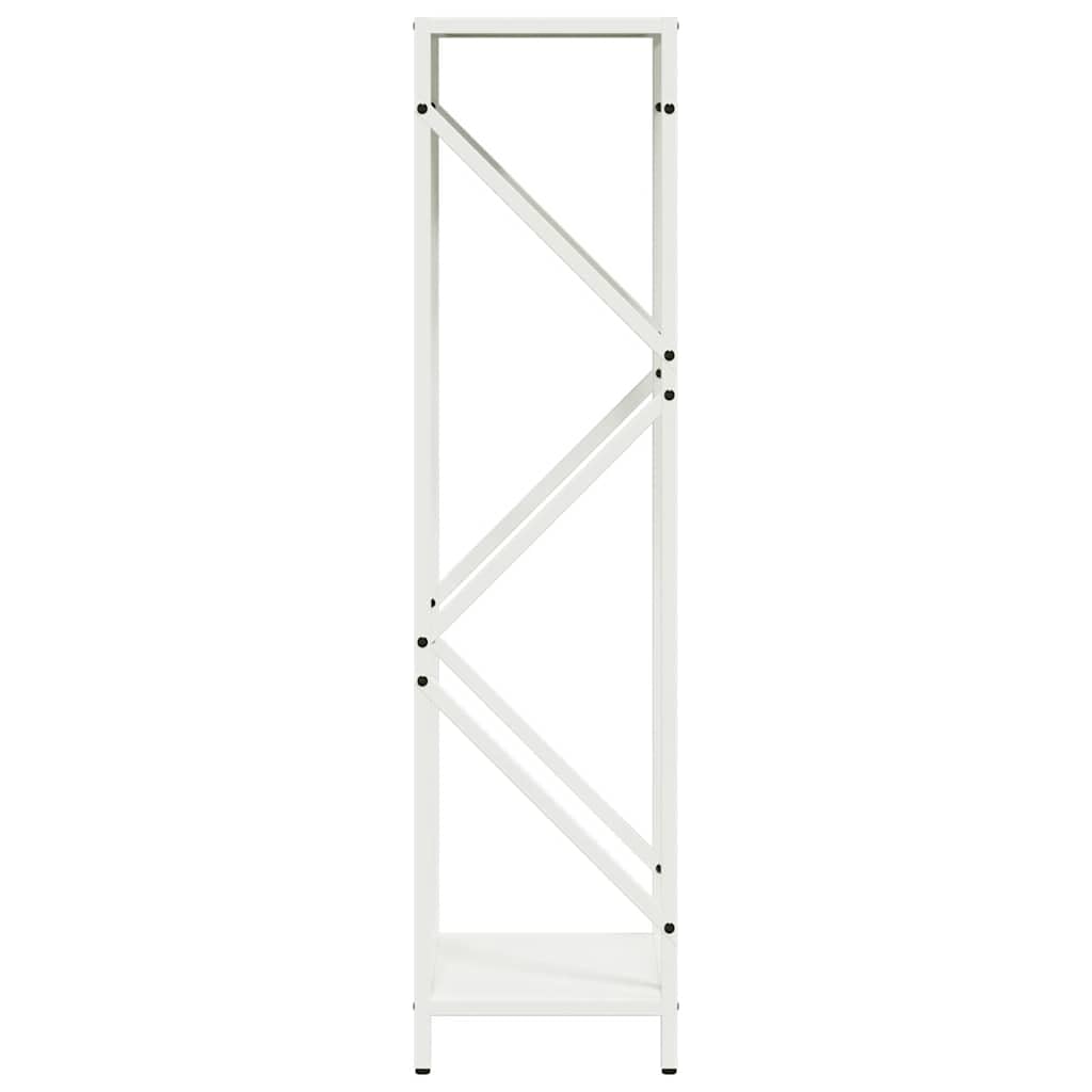 Mangloder Brennholzregal Weiß aus kaltgewalztem Stahl 34 x 25 x 100 cm, 100 kg Traglast, Feuerholz Regal für Kamin, Ofen, Feuerstelle, Indoor und Outdoor Ordnung