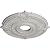 Ekena Millwork CM18ATUWF Attica Ceiling Medallion, 18"OD x 4"ID x 5/8"P (Fits Canopies up to 5"), Hand-Painted Ultra Pure White