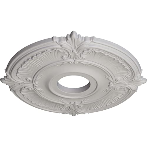 Image of Ekena Millwork CM18ATUWFDecorative Ceiling Medallions Modeled After Original Historical Patterns & Designs, Ultra Pure White
