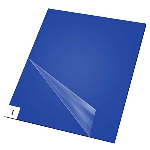 INTBUYING 300 Sheets Sticky Tacky Adhesive Mat 24 x 36 Inch Tacky Mat for Laboratory Dashboard Cleanroom Home Pet Basketball Room