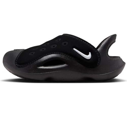 Nike Aqua Swoosh Baby/Toddler Sandals (FN0875-002, Black/Anthracite/White) Size 3