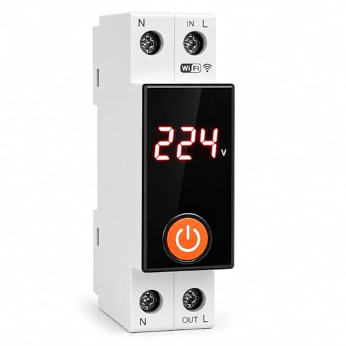 Image of Blackt Electrotech BT74NF 63A Wi-Fi Smart Circuit Breaker | 90-250V Remote Control, Timer & Schedule Function | Compatible with SmartLife, Alexa & Google Home | On /Off Switch (With Display)