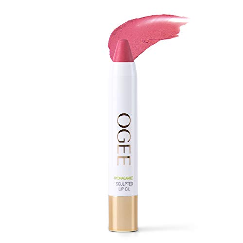 Ogee Tinted Sculpted Lip Oil - Made with 100% Organic Coconut Oil, Jojoba Oil, and Vitamin E - Best as Lip Balm, Lip Color or Lip Treatment - CAMELLIA