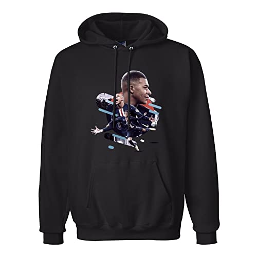 XINJIEDIAN Kylian Mbappé Hoodies Hoody Sweatshirts Black XXL