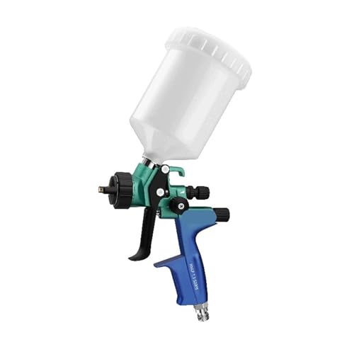 HVLPペイントスプレーガン1.3mmノズルと600mlカップ高アトム化カースプレーガンエアツール油絵具修理エアブラシ double color