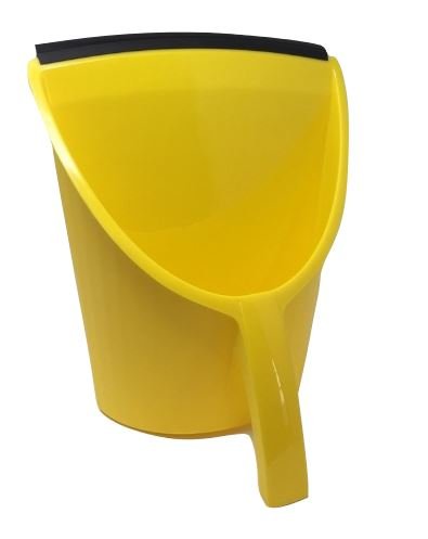 Handy Pan - Yellow - Large Capacity Heavy Duty Dust Pan | Made in USA! Great for Home, Shop, Garage, - Thumbnail 4