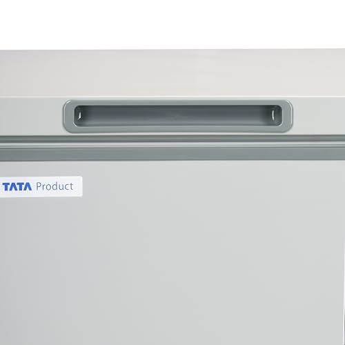 Image of VOLTAS 97 L Single Door White and Grey Hard Top Deep Freezer, CVF136SB2-A-G2