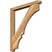 Ekena Millwork BKT0402X30X36BOA04RWR Balboa Craftsman Rough Sawn Bracket w/Offset Brace, Western Red Cedar