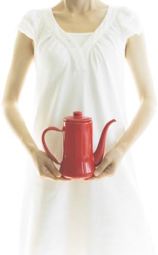 Tsukiusagijirushi Moon Rabbit Seal Slim Pot, 3.1 gal (1.2 L) Red