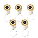 5 PCS Car Oil Filter Compatible For AUDI A4/A4 Avant 2007-2015 A5 2007-2017 A6 A7 2010-2018 A8