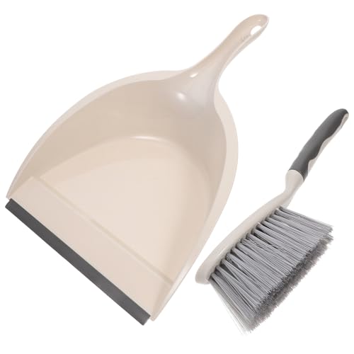 PEPLAYTAL Mini Besen und Kehrschaufel Set aus Kunststoff Weiche Borsten Kompakt und Vielseitig für Böden Tische und Tierhaare Handlich und Einfach zu Reinigen für Haushalt und Büro