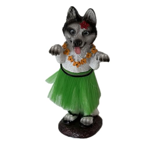 Franchise Figurine Co Dashboard Hula Doll Bobblehead Husky