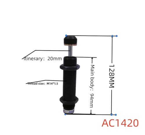 Amortisseur pneumatique AC1420-2 pour vérin et machines de production - 2