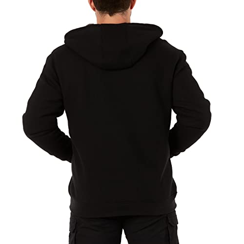 Image of Smith's Workwear Mens Big Men's Sherpa-bonded Thermal Knit Hooded Jacket
