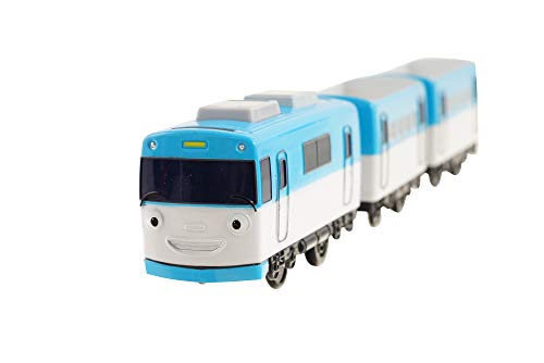 Titipo Electric Train Toy Eric - TiTipo The Little Train Animation Character Eric, with 2 Passenger Trailers Included