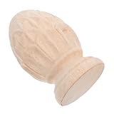 VILLCASE Holzsäulenverzierung Ananas Europäischer Stil Holzpfosten-aufsatz aus Massivem Holz Vielseitiger Treppenstufen Bettgestell-dekor für Elegante Wohnraumgestaltung