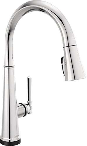 Image of Delta Faucet Emmeline Touch Kitchen Faucet Chrome, Chrome Kitchen Faucets with Pull Down Sprayer, Kitchen Sink Faucet, Touch Faucet, Delta Touch2O Technology, Lumicoat Chrome 9182T-PR-DST