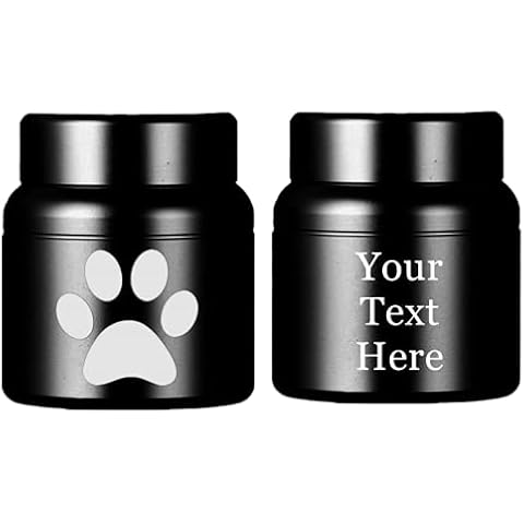 ForeverWill Personalized Small Pet Cremation Urn for Dog Cat Ashes, Memorial Paw Print Funeral Urns for Ashes, Custom Name Date Engraved Animal Urn for Pets Keepsake Ashes Holder Cover