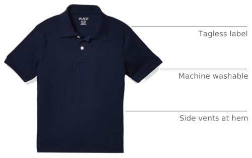 Image of The Children's Place Boys' Multipack Short Sleeve Soft Jersey Knit Polos