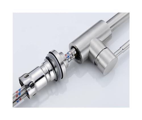 Fregadero de acero inoxidable que elimina salpicaduras grifo 360 7