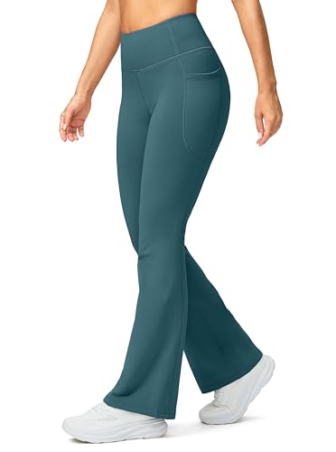 G Gradual Women's Fleece Lined Pants High Waist Winter Thermal Warm Flare Leggings Hiking Yoga Pants Women with Pockets2