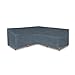 Produktbild Hentex Cover Loungemöbel Abdeckhaube für L-Form SofasWasserdichtes Atmungsaktives TPU Gewebe Abdeckhaube für Gartenmöbel Wasserdicht Schutz vor Wind UV schützende (Grau (255 * 255 * 90W*65/90H cm)