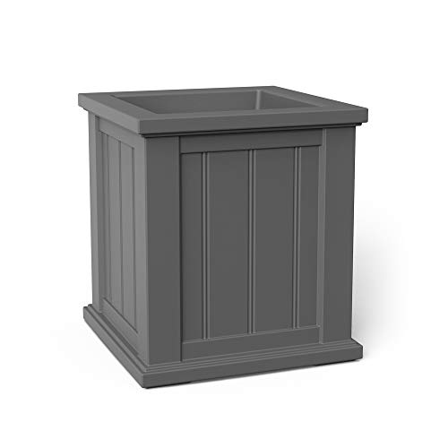 Mayne 4837-GRG Cape Cod 16x16 Square Graphite Grey Planter