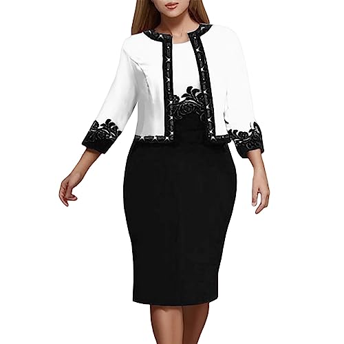 Robe de soirée moulante à manches 3/4 avec taille haute pour sublimer le profil