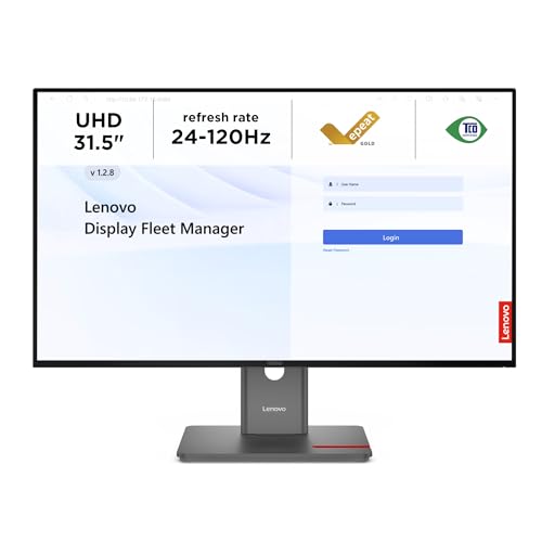 Image of Lenovo ThinkVision P32UD-40 LED Monitor - 3840 x 2160 4K @ 120 Hz - IPS - 350 cd /m - 1500:1 - HDR10-4ms - 2 Thunderbolt 4, 2 x DisplayPort, HDMI, USB-C - Raven Black