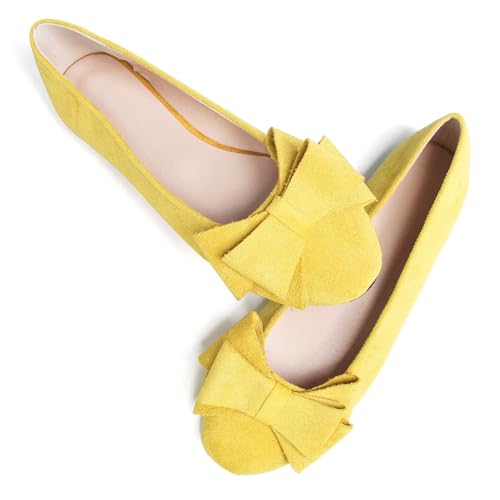 Dear Time Women's Business Casual Ballet Flats Round Toe Flats Soft Slip On Office Shoes for Work3