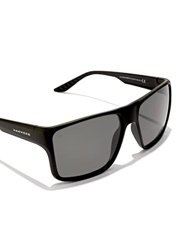 HAWKERS Edge XL uniseks bril voor volwassenen, Effen donker, gepolariseerd, zwart, one size