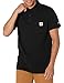 Price comparison product image Carhartt Men's Force Relaxed Fit Midweight Short-Sleeve Pocket Polo, Black, XXL