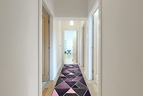 Tapis de couloir triangles antidérapant et durable lavable - 3