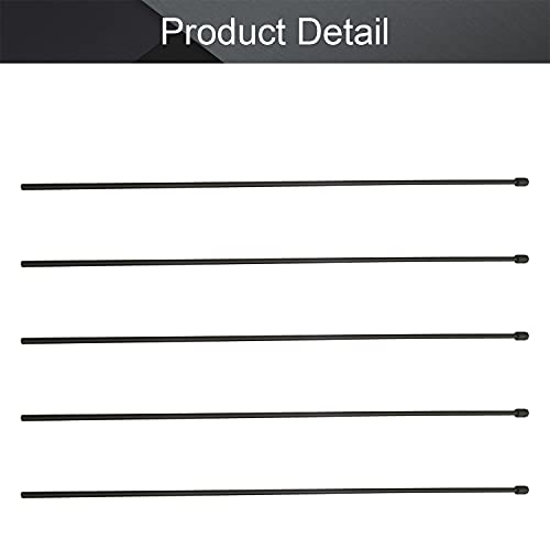 Fielect 5Pcs 3Mm X 1.5Mm Black Plastic Antenna Pipe Tube Protectors Receiver Aerial For Rc Model Car #TOP3