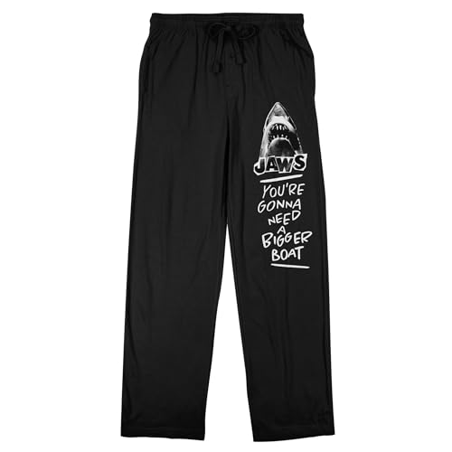 Jaws You're Gonna Need A Bigger Boat Men's Black Sleep Pajama Pants