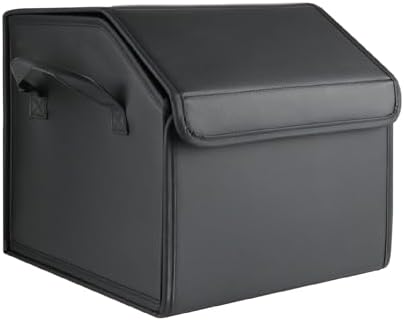 Enerfero Organizador de Maletero Plegable de PU – Caja de Almacen...