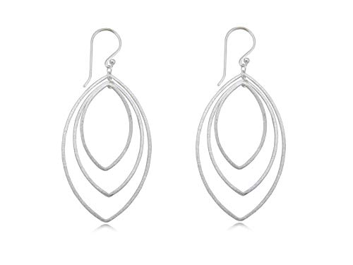 Nature Rebel Statement Ohrringe Ellipse 925 Silber matt gebürstet gross Cover