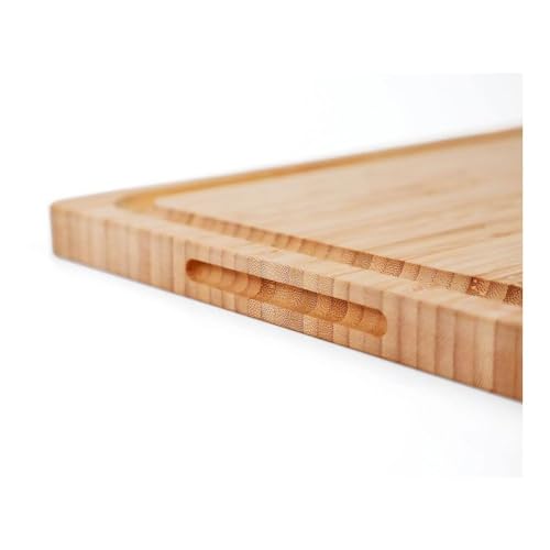 Planche à Découper en Bambou durable pré-séchée naturelle et résistante - 3