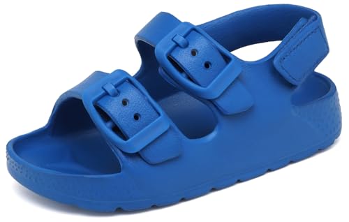 Image of INMINPIN Toddler Boys Girls Buckle Sandals Comfort Open Toe Sandal with Adjustable Back Strap