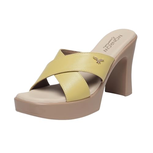 Image of MONROW Fancy and Stylish Trendy and Lightweight Casual Regularwear Vegan Platform Heels For Women and Girls