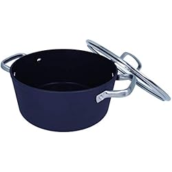 Sartenes Y Cacerolas Arcos Arcos Cacerola Antiadherente de la Serie Samoa, de 20 cm de diámetro y 2,6 L de capacidad fabricada en Aluminio Forjado