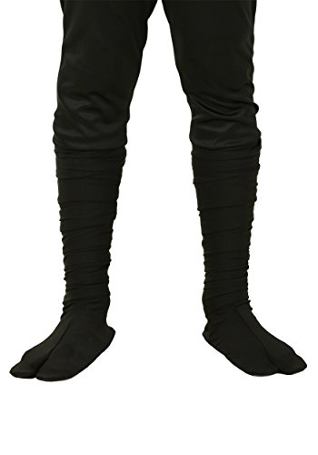 Kids Ninja Costume Boots - Faux Leather Booties with Wraps and Soft Soles