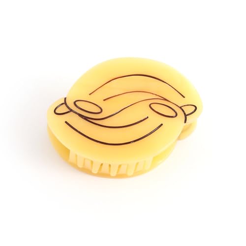 Hollow Powder Hair Clip Chef's Hair Clip Novelty Personalized Pasta Cute Noodle Hair Claw Acetate Personalized Hair Claw for Mother's Day Gift Holiday 1PC