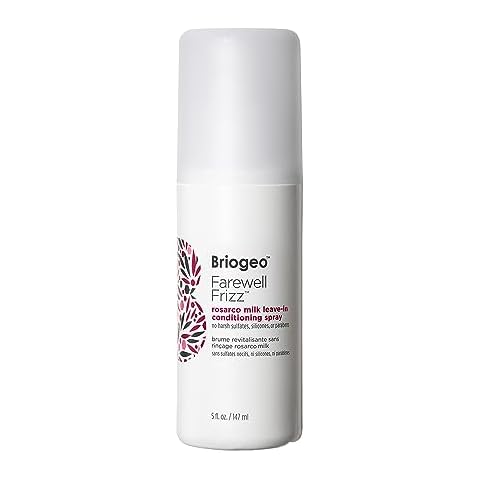 Briogeo Farewell Frizz Rosarco Milk Leave-In Conditioning Spray, Anti Frizz Leave In Conditioner for Curly Hair, Hair Detangler Spray & Hair Moisturizer with Argan Oil, Vegan, Cruelty-Free, 5 fl oz Cover