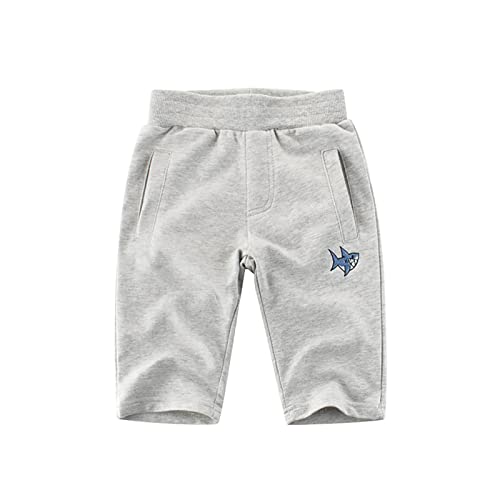 Children's Pants Sweatpants Boy's Capri Pants Marine Animal Pattern Waist Elastic for 1 to 7 Boys Size 6 Jeans for Kids