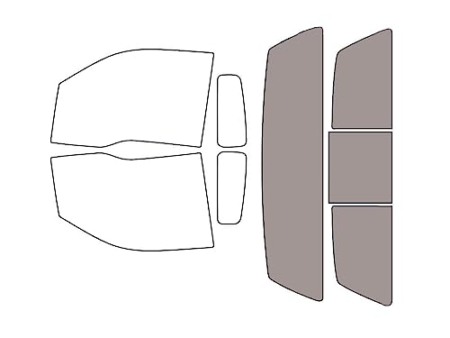 Película para Vidro Traseiro Ford F-150 2009–2014, 2 Portas, Recortada 50%, Rvinyl