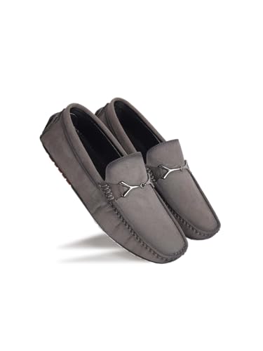 Image of AADI Men's Suede Leather Outdoor Casual Loafer Shoes