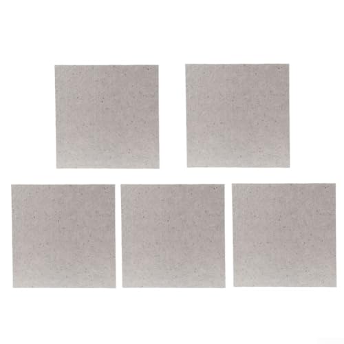 Pumixiy Hoja de mica de repuesto para horno microondas, cubierta de guía de ondas de 11 x 11 cm, compatible con modelos, se puede cortar, paquete de 5 (5 unidades)